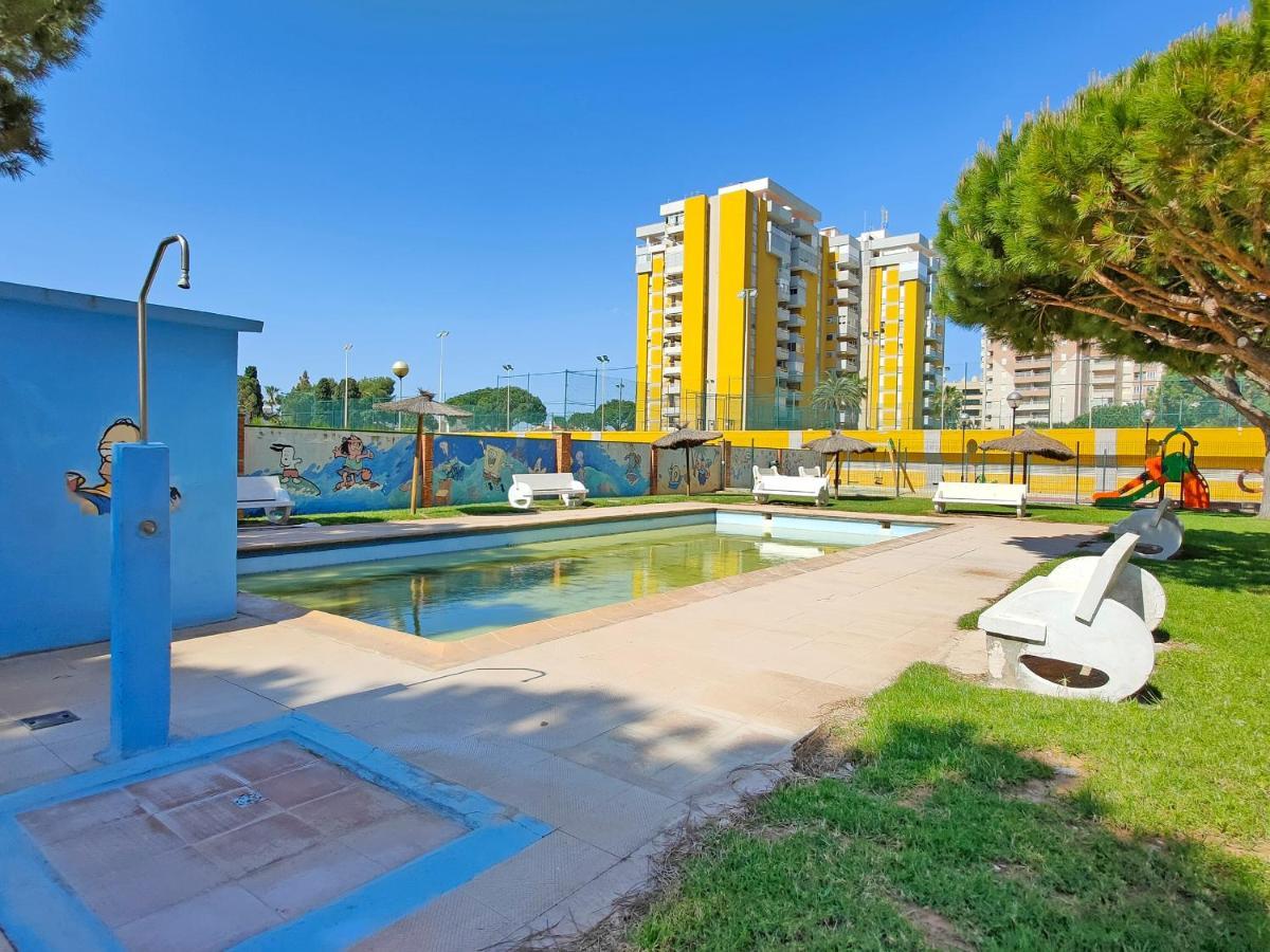 Global Properties, Practico Apartamento Con Piscina En Residencial Brezo Canet Canet d'En Berenguer Exterior photo
